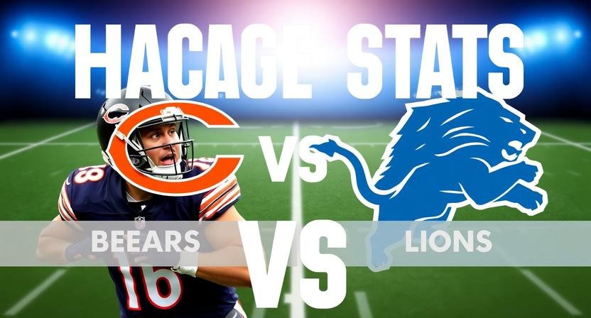 Chicago Bears vs Detroit Lions match player stats